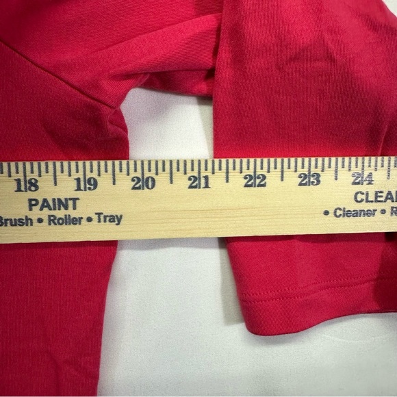 Isaac Mizrahi Live Essentials Pink Scoop Neck Top 3/4 Sleeve Size M - Picture 4 of 5